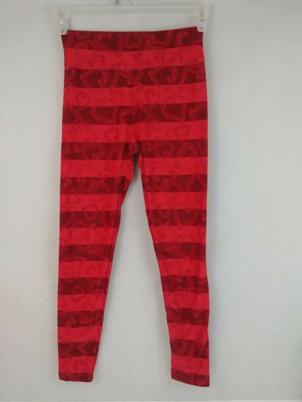 Lularoe Red Hearts Valentines Leggings Womens One Size